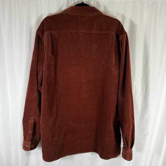 The Territory Ahead Jacket Mens XL Brown Corduroy Button Front Pockets Cotton Bl - Picture 8 of 10